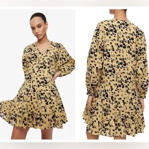 Anine Bing Peyton Animal Print Mini Dress in XS NWT